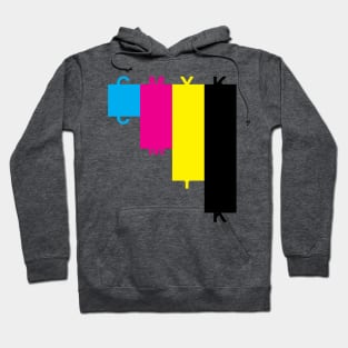 CMYK Cascading Blocks and Letters Hoodie